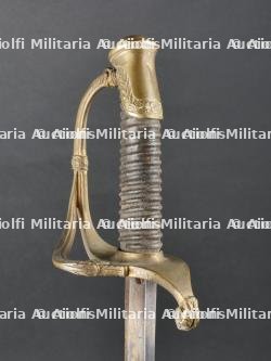 Sabre d'officier de la Garde Nationale de Louis Philippe à lame gravée dorée et bleuie — miniature 11