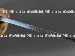 Sabre d'officier de la Garde Nationale de Louis Philippe à lame gravée dorée et bleuie — miniature 10