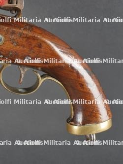 Pistolet de traite à silex fabrication Liégeoise. — miniature 4