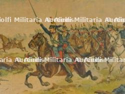 Gravure polychrome d'une charge de cuirassiers français en 1870 — photo 6