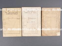 Lot de livrets militaires second Empire