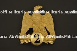 Plaque de Shako d'officier du 2nd de Ligne - 2nd Empire