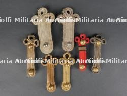 Lot de trèfles d'épaules de dragons, d'artillerie, artillerie coloniale
