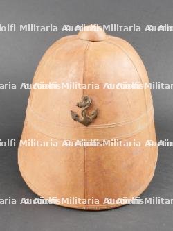 Casque colonial modèle 1886 en cuir