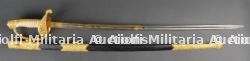 Rare et beau sabre d'officier supérieur de marine dans son coffret offert par les instructeurs canonniers du Souverain en 1884 au Commandant Alquier — miniature 2