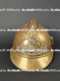 Casque de sapeurs pompiers de Chilly Mazarin modèle 1885