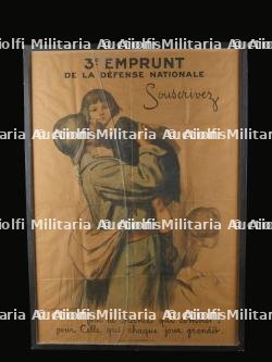 Affiche du 3e emprunt national avec un poilu en bleu horizon — photo 1