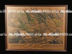 Affiche l'Emprunt de la Libération par Abel Faivre le Kaiser battu par les alliés — photo 1