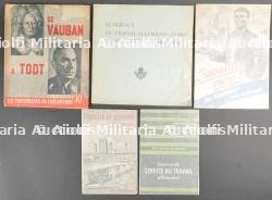 Lot de 4 publications sur le STO et une sur l'organisation Todt, en français