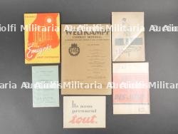 Lot de 6 publications de propagande discriminatoire envers diverses communautés