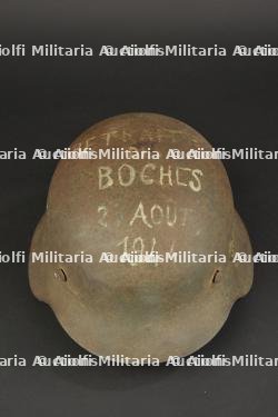 Casque allemand de prise.