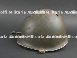 Casque de la 2ème DI US avec impact et identifié. — miniature 5