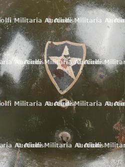 Casque de la 2ème DI US avec impact et identifié. — photo 16