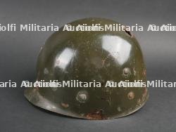 Casque de la 2ème DI US avec impact et identifié. — photo 18