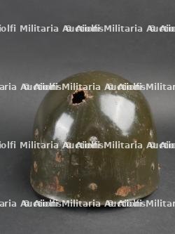 Casque de la 2ème DI US avec impact et identifié. — photo 21