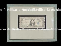 Billet de un dollar dédicacé.