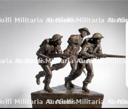 Tirage en bronze du monument réalisé en hommage aux combattants britanniques à Vers sur Mer par David Williams-Ellis.