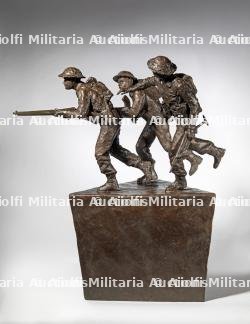 Tirage en bronze du monument réalisé en hommage aux combattants britanniques à Vers sur Mer par David Williams-Ellis. — miniature 3