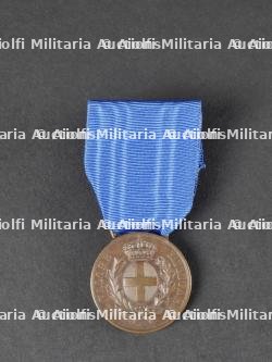 Médaille de la Valeur Militaire en bronze. Bronze Military Valor Medal. — photo 1