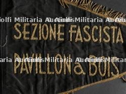 Fanion de la section fasciste de Pavillon sous Bois. Pavillon sous Bois fascist section pennant. — miniature 2