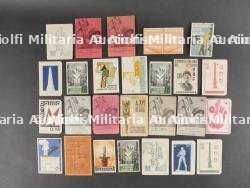 Lot de cartes de membres d’associations fascistes. Batch of membership cards for fascist associations.