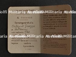 Lot de cartes de membres d’associations fascistes. Batch of membership cards for fascist associations. — photo 7