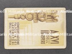 Lot de cartes de membres d’associations fascistes. Batch of membership cards for fascist associations. — miniature 17
