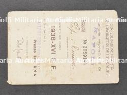 Lot de cartes de membres d’associations fascistes. Batch of membership cards for fascist associations. — miniature 18