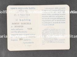 Lot de cartes de membres d’associations fascistes. Batch of membership cards for fascist associations. — miniature 21
