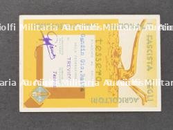 Lot de cartes de membres d’associations fascistes. Batch of membership cards for fascist associations. — miniature 32
