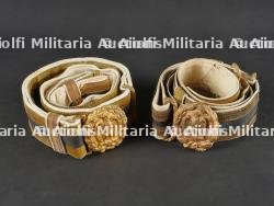 Lot de deux ceinturons d’officier de la MVSN. Set of two MVSN officer's belts. — miniature 2