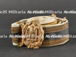 Lot de deux ceinturons d’officier de la MVSN. Set of two MVSN officer's belts. — miniature 3