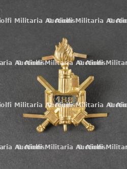 Insigne de casque tropical de la 188ème Légion de Chemises Noires. Tropical helmet insignia of the 188th Black Shirt Legion.