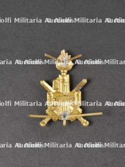 Insigne de casque tropical de la 648ème Bataillon de Chemises Noires. Tropical helmet insignia of the 648th Black Shirt Battalion. — miniature 2