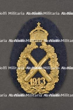 Badge d'artilleur WWI. WWI gunner's badge.