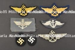 Insignes de récupération de pilotes en mer. Pilot recovery badges at sea. — photo 1