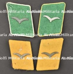 Pattes de col de la Luftwaffe. Luftwaffe collar tabs.