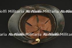 Casque Adrian 1915 artillerie camouflé. Camouflaged Adrian 1915 artillery helmet. — miniature 2