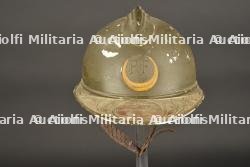 Casque Adrian officier troupes d'Afrique. Adrian helmet for African troops. — photo 1