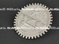 Disque de plaque d’immatriculation de l’Armée Italienne. License plate disc of the Italian Army.