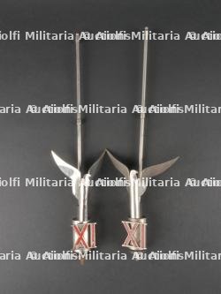 Paire de porte-fanion de la Decima Mas. Pair of Decima Mas pennant holder. — photo 1
