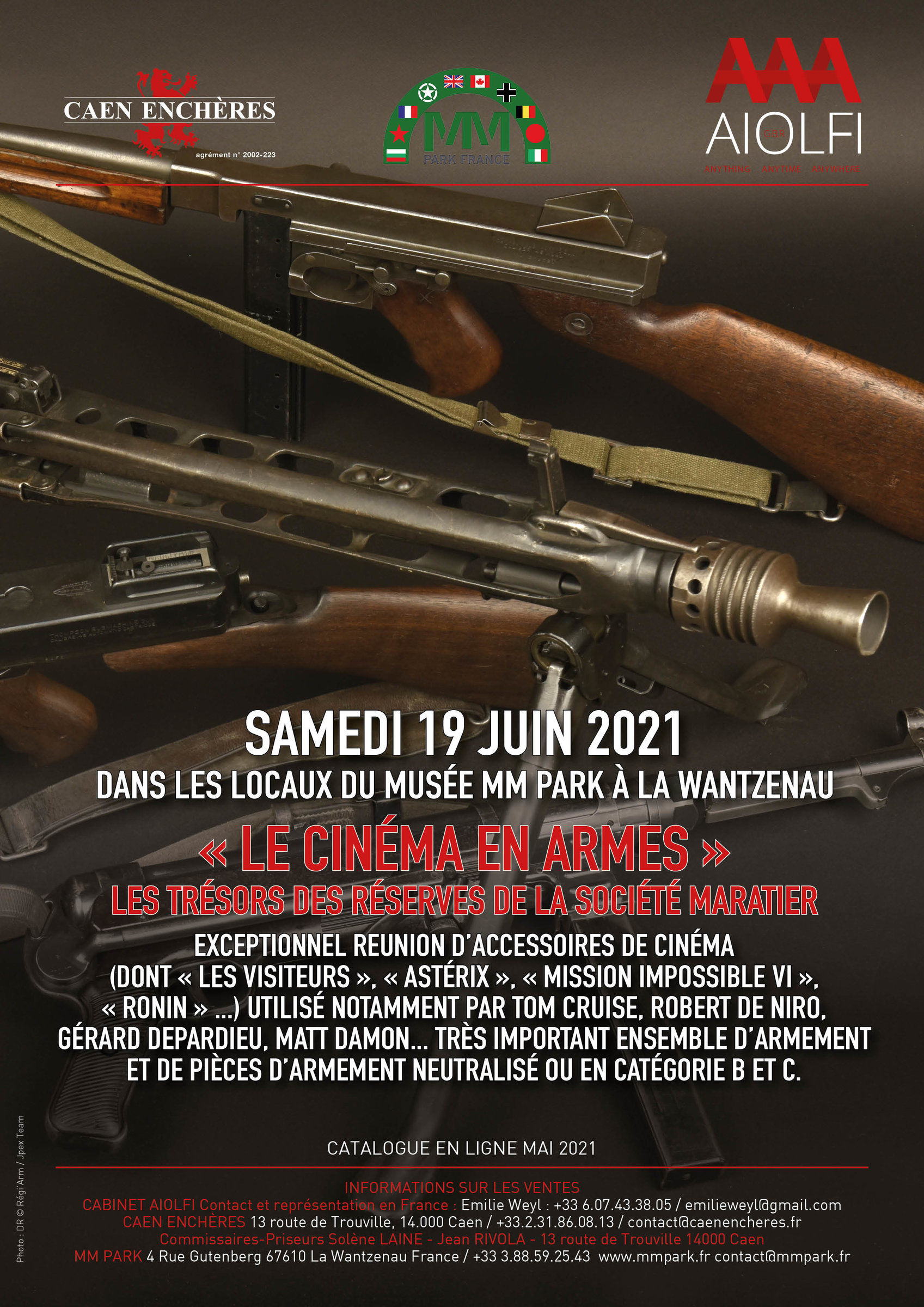 Le cinéma en armes - Les réserves de la société MARATIER