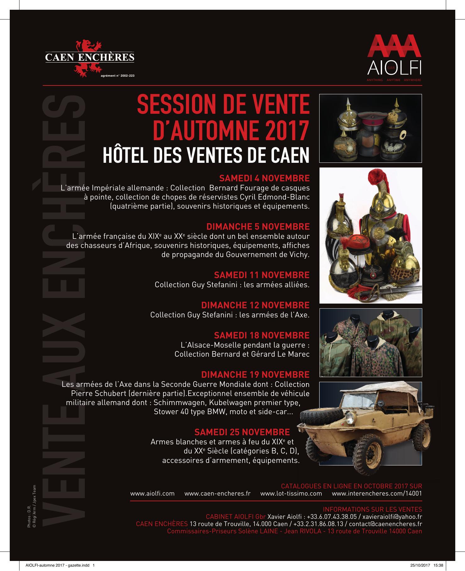 Publicité Aiolfi 2017 n°3