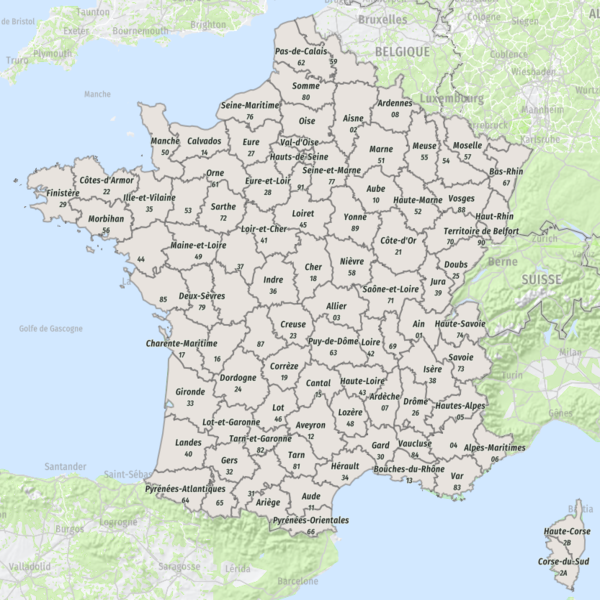 Carte de France (départements)