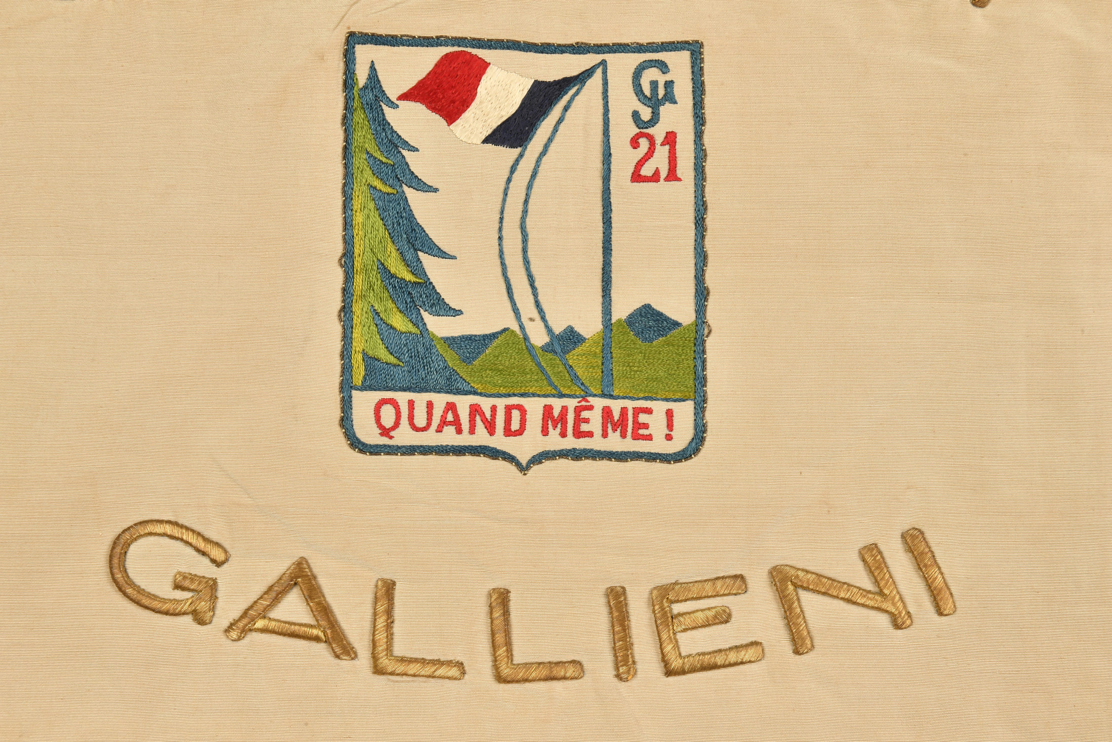 Fanion du Groupe de direction du Groupement 21. | Aiolfi G.b.r.