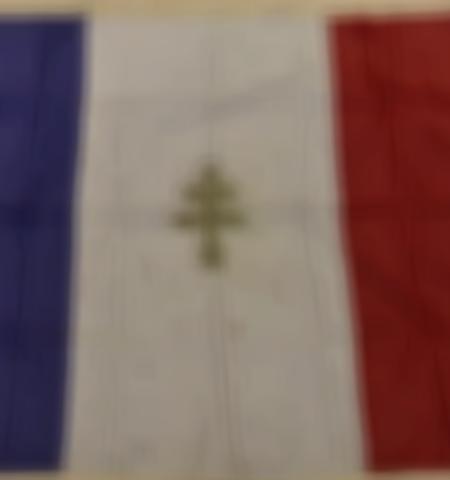Drapeau français et Croix de Lorraine