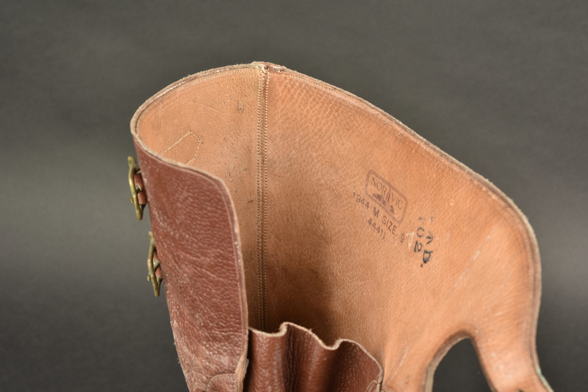 Bottes d'équitation hautes en cuir Manfield & Sons vintage