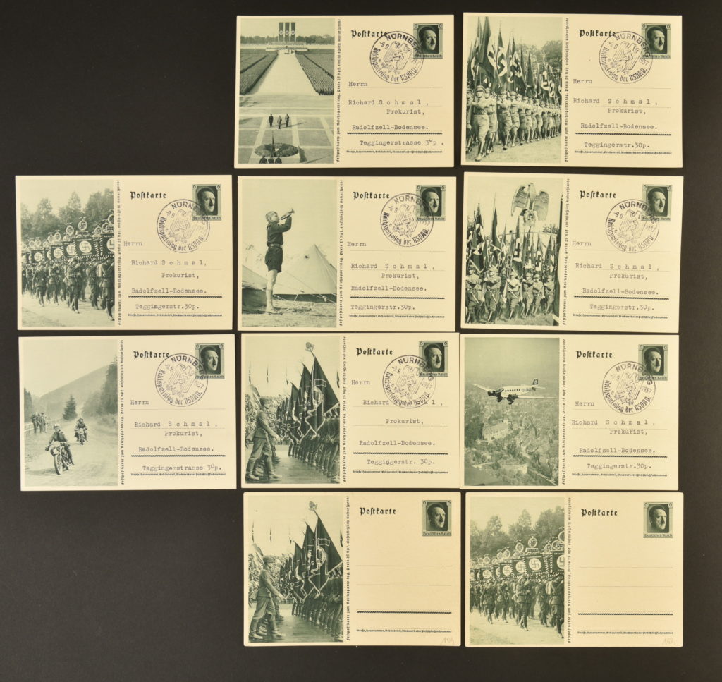 Cartes postales du Reichsparteitag de Nuremberg en 1937 | G.b.r