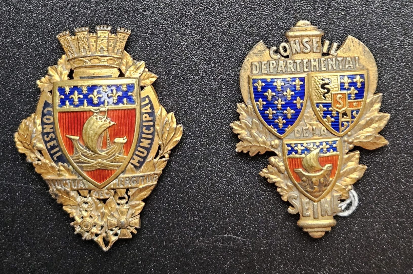 Ancien Insigne De Fonction Sociétaire Secours Mutuel – France 1919-1930