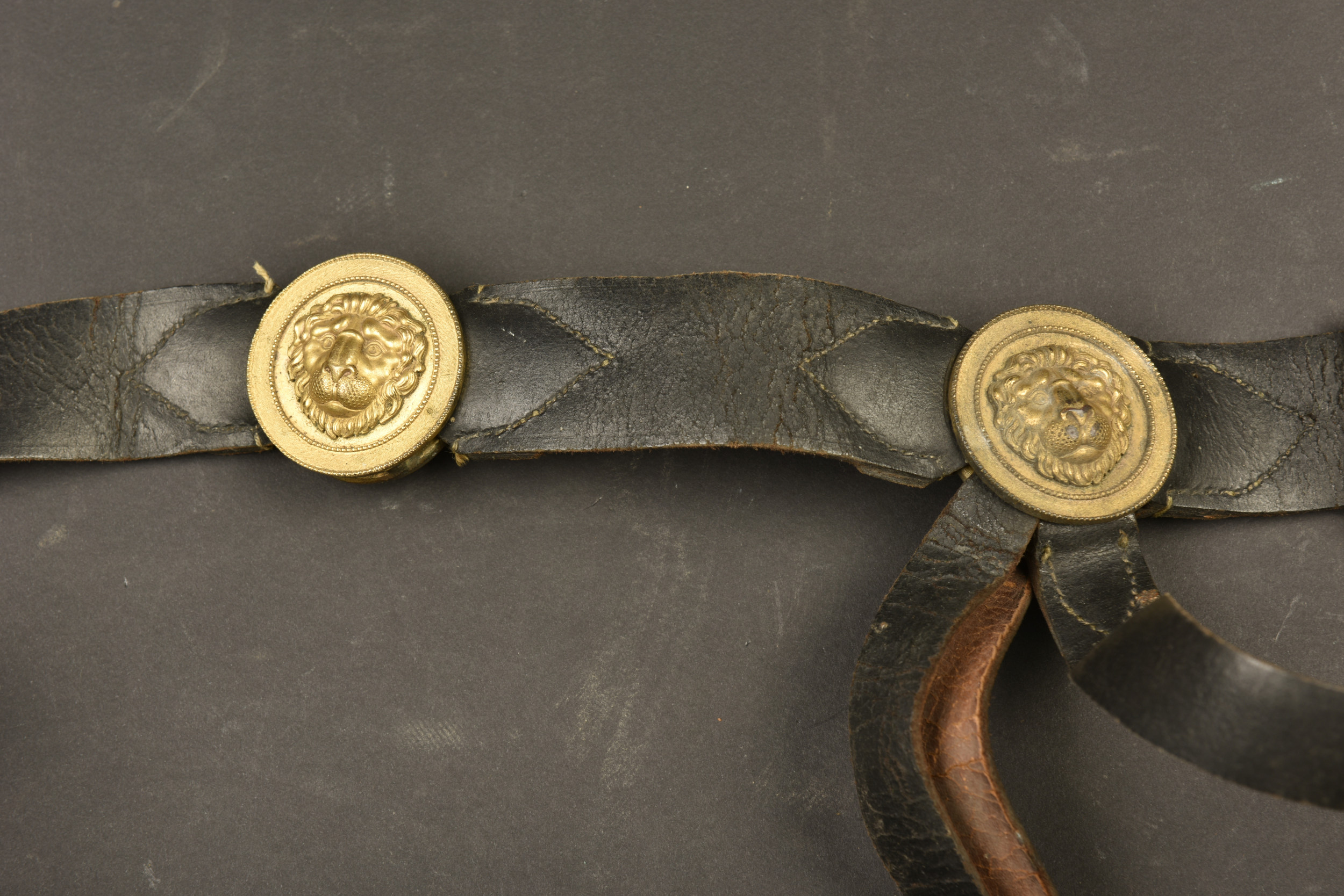 Boucle De Ceinturon Militaire Français XIXe Siècle - Laiton Doré - Honneur & Patrie